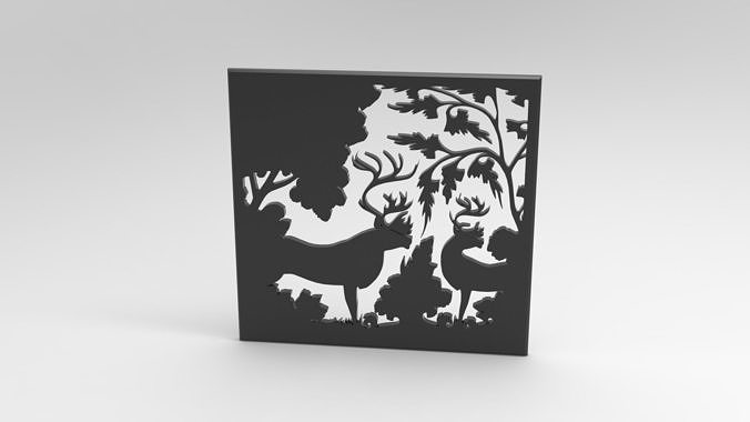 caro parete riempitivo arte arredamento casa walldecor ornamento moderno interni natura giungla emblema galleria sollievo flora cosmetico telaio accessorio apparecchio segni loghi 3D print model - Mito3D