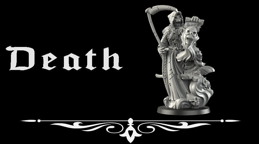 death-fantasy football coach fantasy death ecvocation rpg monster miniature 28mm 32mm warhammer game boardgame gothic scenarios wargame cemetery games toys accessories 3D print model - Mito3D