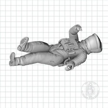 mort astronaute espace moebius haute poly art sculptures grutier maxgrueter 3d print model - Mito3D
