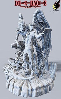 death note-diorama death note ryuk light games toys games toys  3d print model - Mito3D