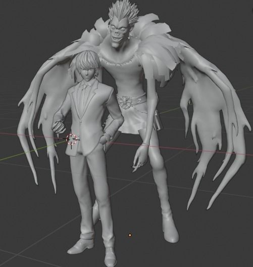 death note anime people anatomy one toys games character 3D print model - Mito3D