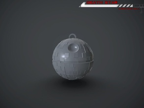 death star christmas ball wars space force house decor dead cemetery tombstone entomb gravestone 3d print model - Mito3D
