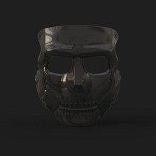 death stranding die hard man mask game cosplay 3dprint skull helm hobby diy 3d print model - Mito3D