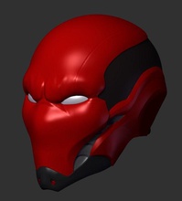 ölüm izci kırmızı başlık kostüm kask dosya 3dfile oyunu 3dprint süper kahramanlar hayret hobi kendin yap 3d print model - Mito3D