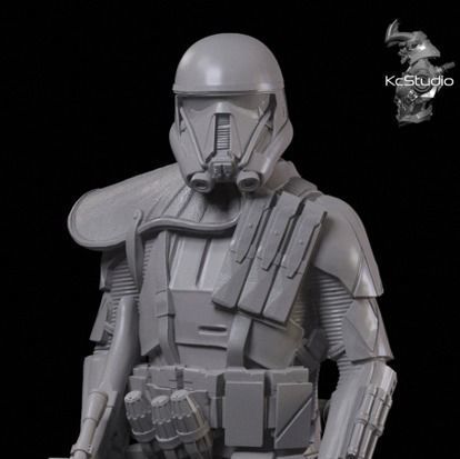 morte soldato 3d stampa modello guerre stellari sci fi scifi stormtrooper collezione statua 3dmodel 3dprint spazio scultura ladro stella disney giochi giocattoli 3D print model - Mito3D