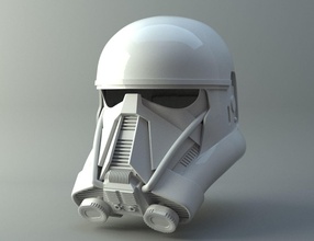 death trooper helmet - star wars rogue one starwars jedi sith deatroper rogueone cosplay heml print printable soldier mask hobby diy stormtrooper 3d print model - Mito3D