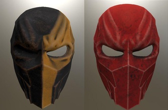 deathstroke red hood helmets redhood helmet mask dccomics batman robin justiceleague hobby diy 3d print model - Mito3D