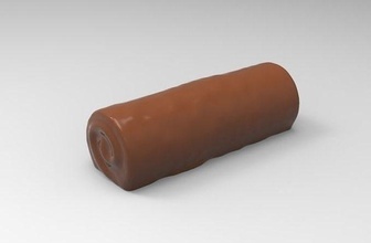 debbie swiss rolls - high poly 3d printable model roll food chocolate pudding fake games toys 3d print model - Mito3D