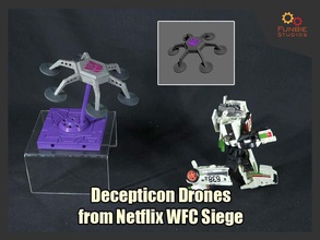 decepticon drones netflix transformadores wfc cerco jogos brinquedos 3d print model - Mito3D