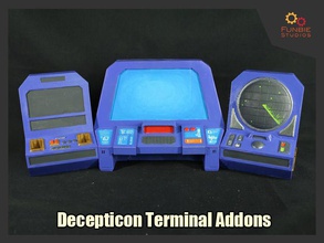 decepticon terminal addons transformer cyberbasis anzeige diorama spiele spielzeuge 3d print model - Mito3D