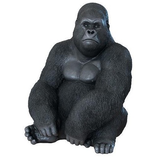 deco figurine monkey gorilla side xl print animal decor nature realistic furniture sculpture statuary primate statue printable kong printed printing animals mammal art sculptures 3d print model - Mito3D