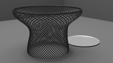 arredamento piatto decorazione decorativo casa casalinghi ornamentale interni vaso architettonico ferro battuto casa architettura 3d print model - Mito3D