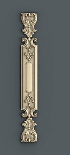 decoración 3 florido puerta encargarse ornamento interior arquitectónico cnc oro madera joyería arte casa 3D print model - Mito3D