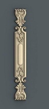 decor 3 ornate door handle ornament interior architectural decoration cnc gold wood jewellery art house 3d print model - Mito3D