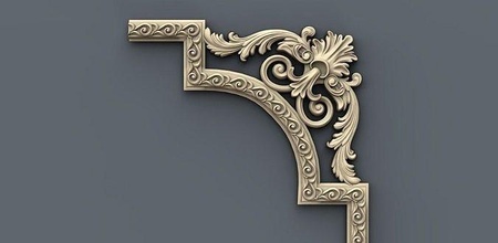 arredamento 37 ornamento interni architettonico decorazione cnc oro legna gioielleria arte casa 3d print model - Mito3D