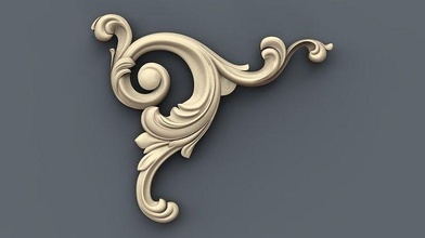 arredamento 38 ornamento interni architettonico decorazione cnc oro legna gioielleria arte Casa 3d print model - Mito3D