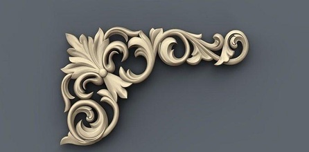 arredamento 49 ornamento interni architettonico decorazione cnc oro legna gioielleria arte Casa 3d print model - Mito3D