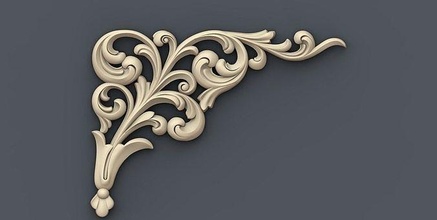 dekor 50 süs iç mimari dekorasyon cnc altın Odun mücevher Sanat ev 3d print model - Mito3D