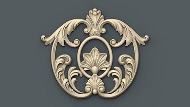 arredamento 5 ornamento interni architettonico decorazione cnc oro legna gioielleria arte Casa 3d print model - Mito3D