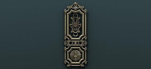 arredamento 82 ornamento interni architettonico decorazione cnc oro legna gioielleria arte Casa 3d print model - Mito3D