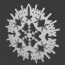 decor snowflake design4 3d print model design 3dprint houseware render general birthday newyear christmas art mathematical 3d print model - Mito3D
