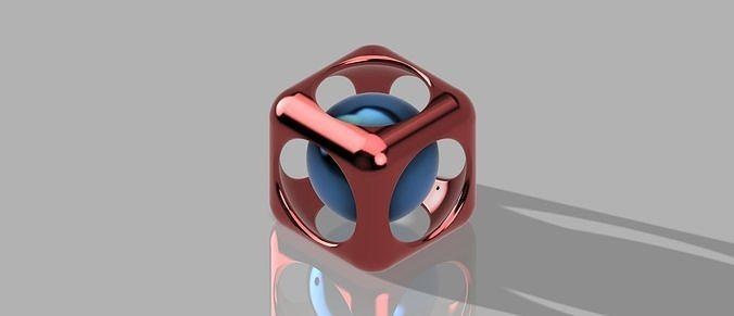 decoración pelota cubo esfera Arte escultura matemático 3d print model - Mito3D