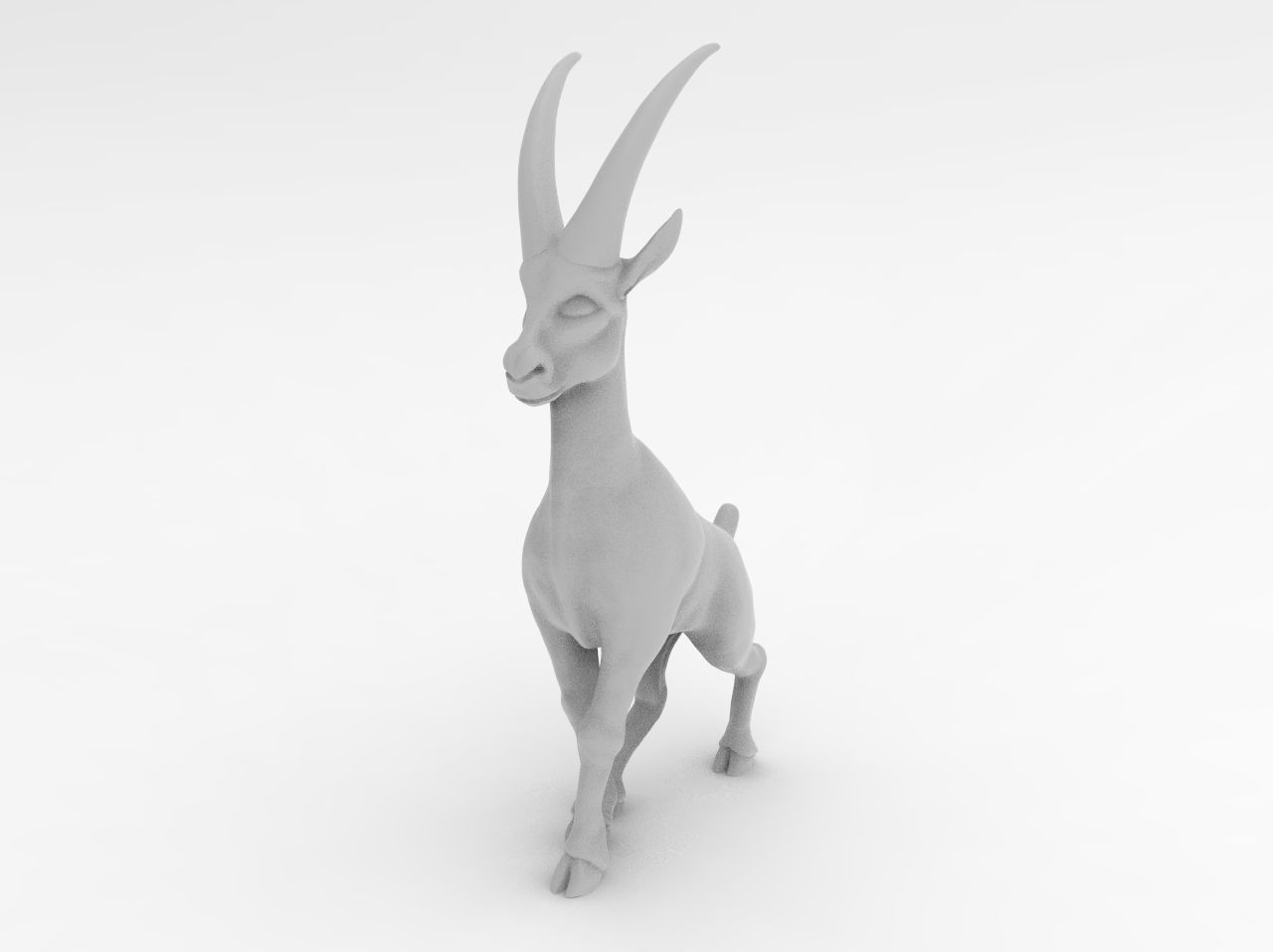 decoration mountain goat printable cnc gift art sculptures 3D print model - Mito3D