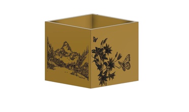 Dekorative box Kunst Baum Berg Schmetterling Blume andere 3d print model - Mito3D