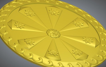 decorativo cerchio gioielli il design artcam ciondoli 3d print model - Mito3D