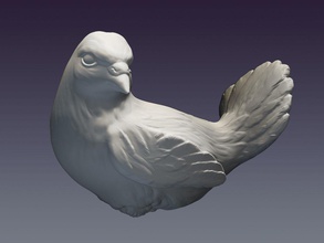 decorativo pomba escultura brinquedo pombo decoração miniatura pássaro casa 3d print model - Mito3D