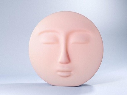 decorative face candle circular moon candles soap mold mould design home ornamental decoration gift beauty head human bathroom molds moulds house decor 3d print model - Mito3D
