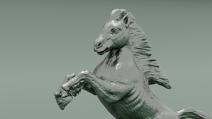 decorativo figurina cavallo 3d Stampa modello animale scultura gioielleria stampabile statua arte sculture 3D print model - Mito3D