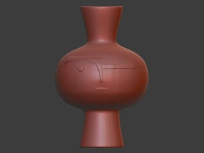 décoratif fleur pots poterie vase art articles ménagers silicone 3dprint impression moule béton visage tête main rendre maison planète pot décor 3d print model - Mito3D