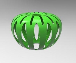 dekoratif abajur 3d model ev iç tasarım ışık diy modern plastik aydınlatma 3d print model - Mito3D