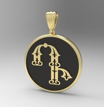 dekoratif mektup 3dprinted Trchnagir tasarım moda altın mücevher kuş kaligrafi takı yazdırılabilir baskı gümüş alfabe Ermeni yazı tipi minyatürler hatıra kolye 3d print model - Mito3D