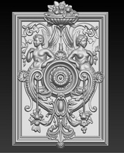 dekoratif mermer 2 3d model heykel dekor şekil rahatlama odun sanat dekorasyon çerçeve oyulmuş klasik barok yazdırılabilir 3dmodel cnc heykeller 3d print model - Mito3D