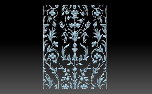 decorativo pannello arredamento decorazione parete casalinghi sollievo bas ornamento floreale interni design cnc arte sculture 3d print model - Mito3D