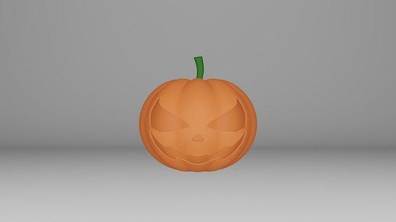 decorative pumpkin halloween fruit horror vegetable fantasy fictional creature decoration sculpting art 3d print model - Mito3D