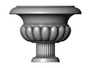dekorativ urne vase topf blumentopf keramik dekoration carving cnc ornament artcam gips formteile linderung druckbar antiquität aufwendig garten streben steingut kunst skulpturen 3d print model - Mito3D