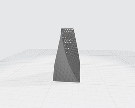 dekorativ vase geometrisch architektur kunst gestalten design modern deko innere haus 3d print model - Mito3D