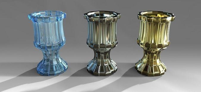 dekoratif vazo metalik çelik metal eski klasik iç tasarım süs çeşitli modeller genel dekor mimari dekorasyon ev eşyaları 3dprint 3d print model - Mito3D