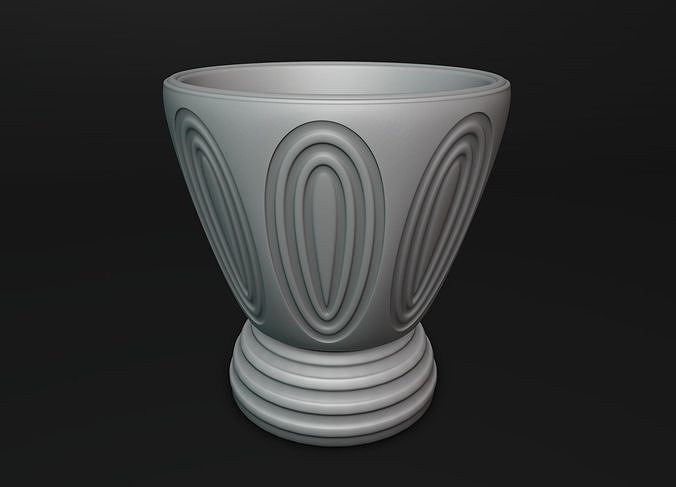decorative vase flower decor house decoration 3D print model - Mito3D