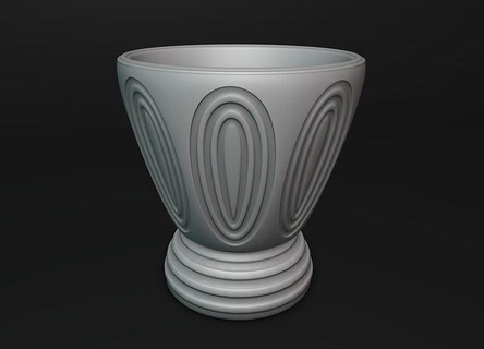 decorative vase flower decor house decoration 3d print model - Mito3D