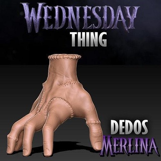 Finger Merlin Ding Mittwoch Netflix Hand Zombie Addams Familieaddams Locosaddams Serie Kunst Skulpturen 3d print model - Mito3D