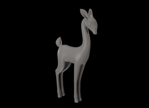 ciervo 3d modelo gato perro corazón rinoceronte arte esculturas 3d print model - Mito3D