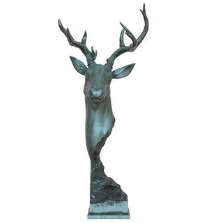 geyik baş heykel hayvan doğa taksi minyatür bronz altın reçine kalıp Sanat şekil vermek heykeltıraş Geyik Eskültür 3dprinter Yazdır 3dprinting heykeller 3d print model - Mito3D