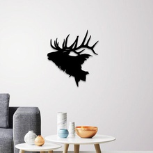 deer head wall art wild animal indoor home 3d 2d decor decoration nature deco other 3d print model - Mito3D