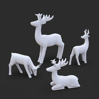 Hirsche Hund Micky Frosch Eule Katze Kunst Skulpturen 3d print model - Mito3D