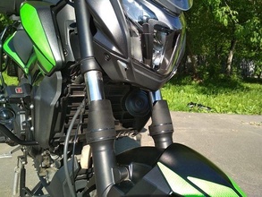 deflector proteger tenedor of bajaj dominar bicicleta defensor motocicleta estilo enduro carretera bricolaje diy afinación accesorio moto aventuras viaje jinete pasatiempo 3d print model - Mito3D