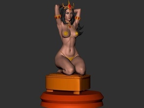 dejah thoris mulher sexe linda miniatura stl gratuito nfa ragazza dc meraviglia test cantato arte sculture 3d print model - Mito3D